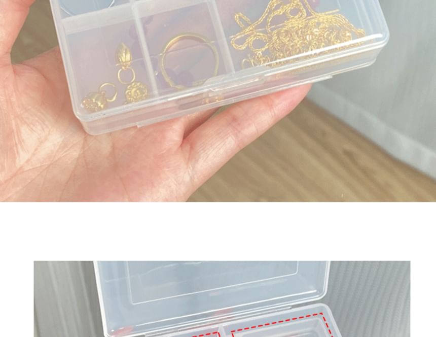 denivyse - Verdeelde plastic sieradendoos (verschillende ontwerpen)
