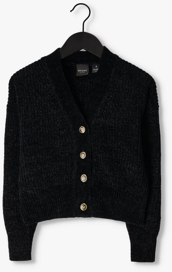 NIK & NIK zwarte nik & nik vest zuri cardigan