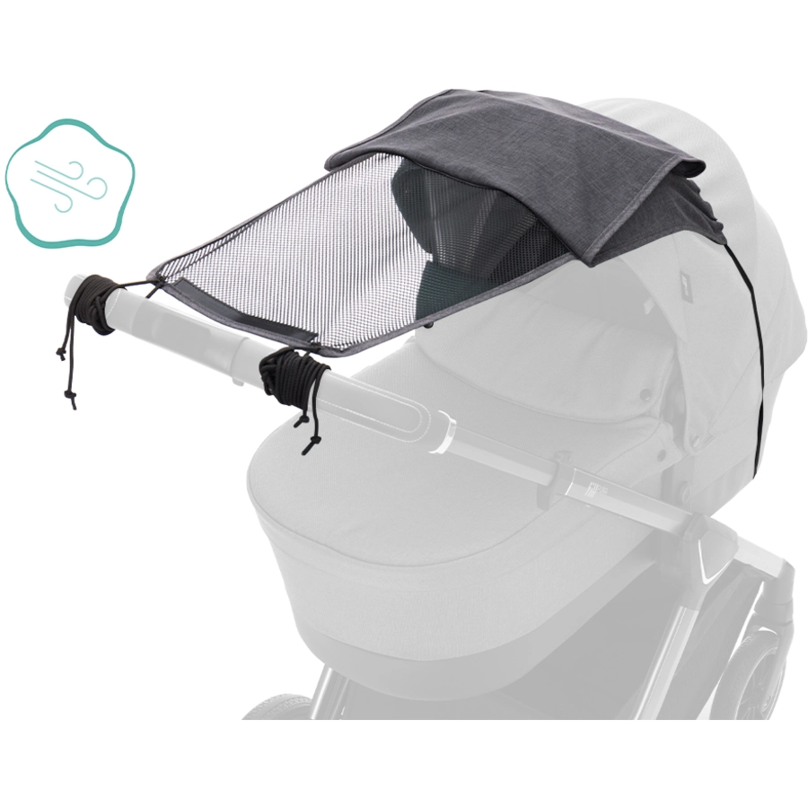 fillikid Sonnenschutz Easy grau melange für Kinderwagen