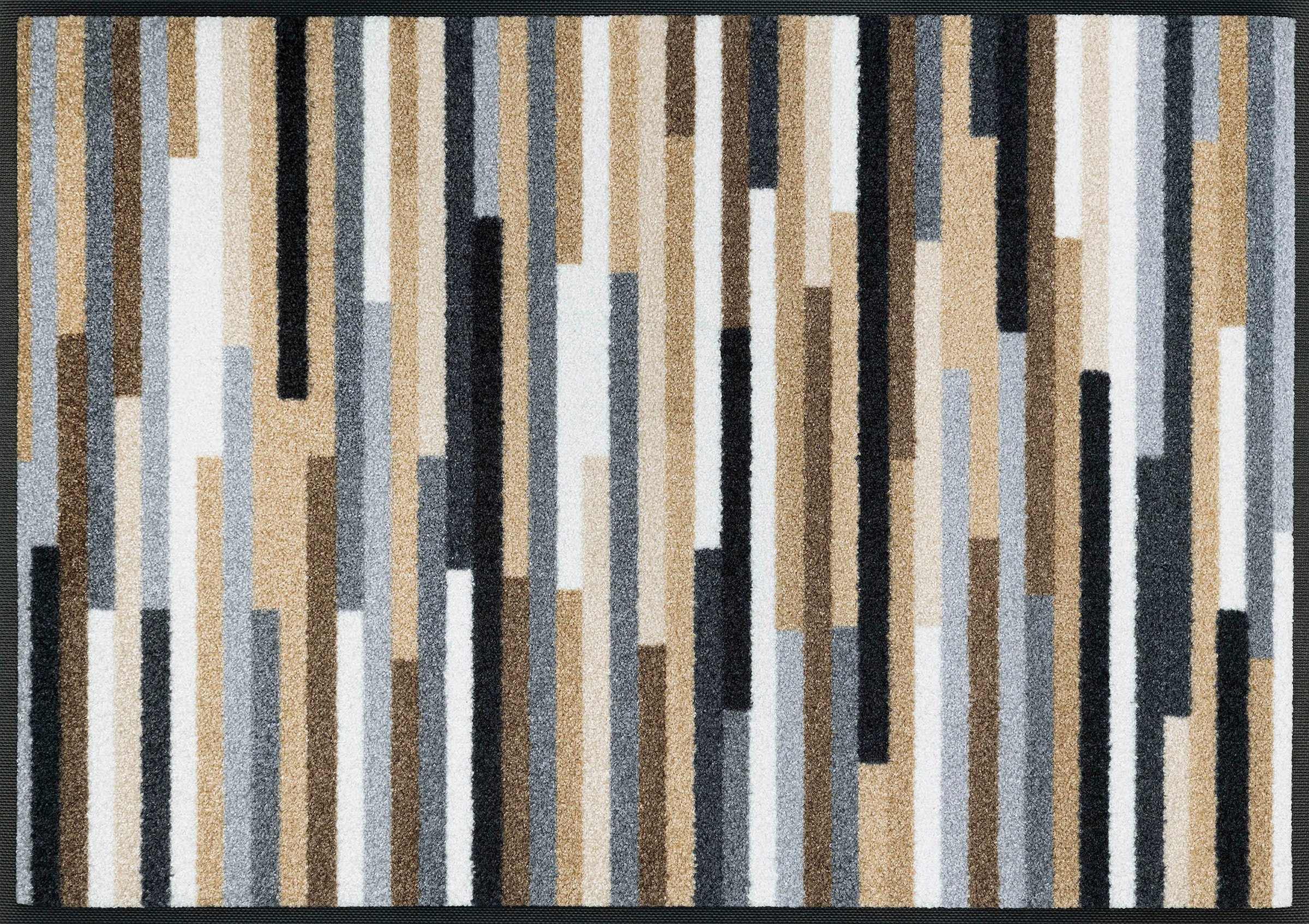wash+dry by Kleen-Tex Fussmatte »Mikado Stripes« rechteckig 7 mm Höhe Schmutzfangläufer, modernes Streifen Design, rutschhemmend, waschbar