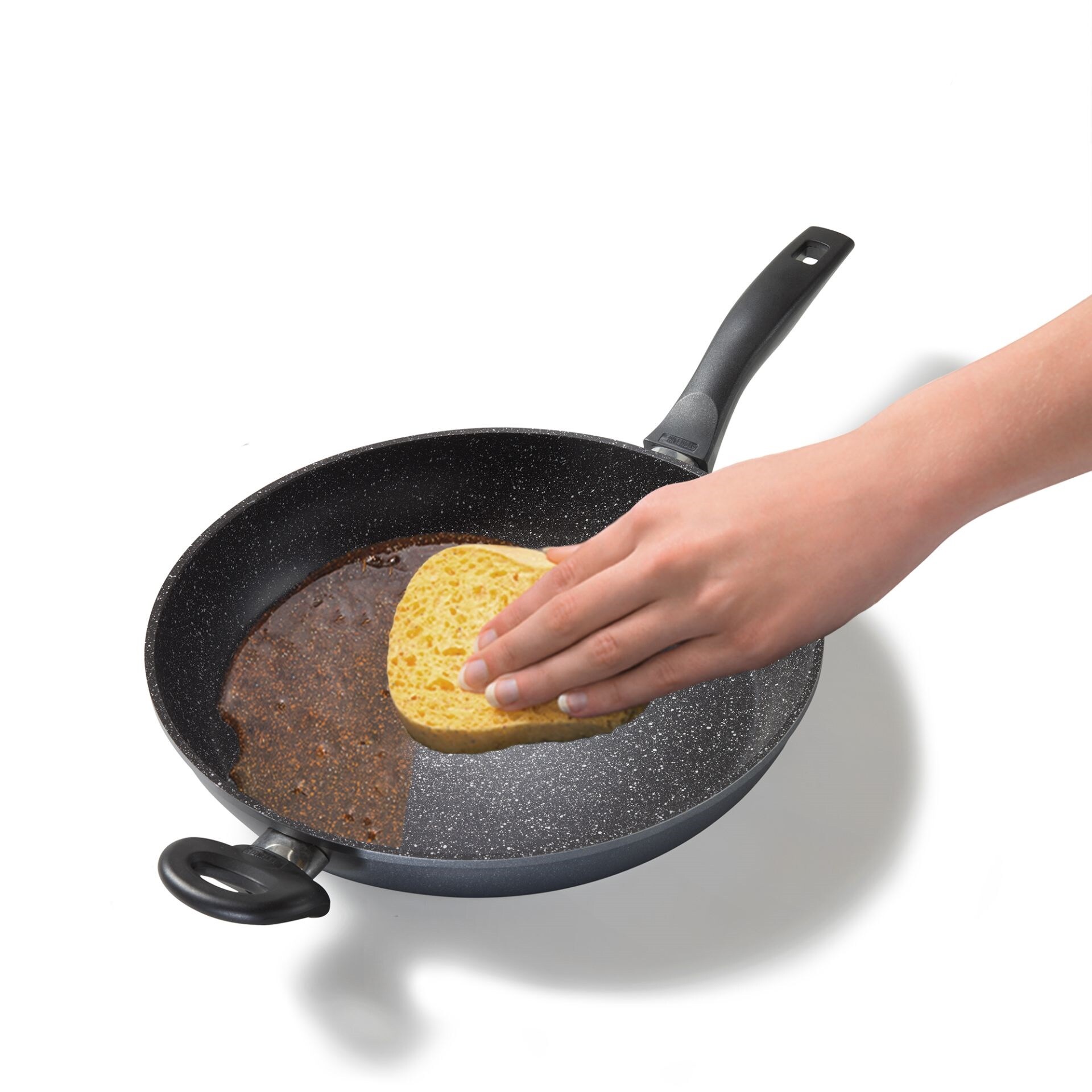 STONELINE® Bratpfanne 32 cm, Aluguss antihaftbeschichtete Pfanne, Backofen & Induktion geeignet