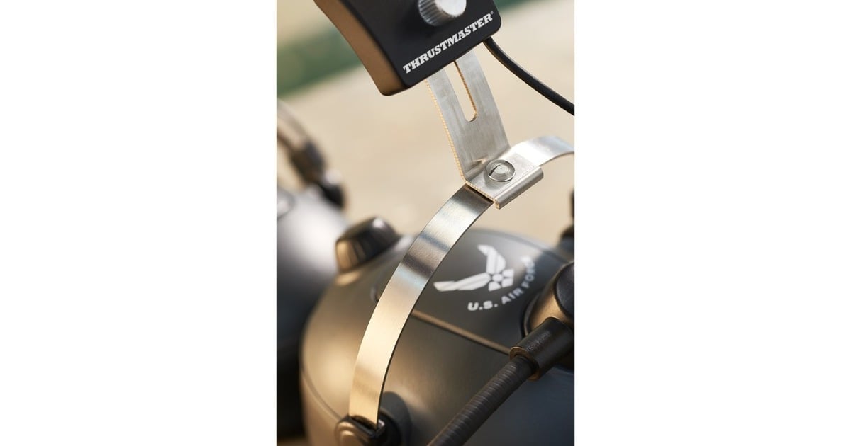ThrustmasterT.Flight U.S. Air Force Edition headset over-ear gaming headset  (Grijs/metaal)