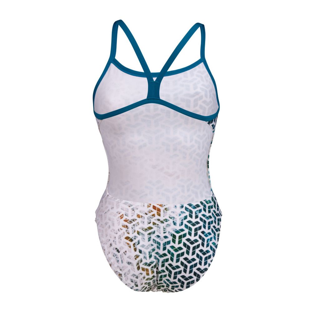 Arena PLANET WATER - Maillot de bain 1 pièce Femme blue cosmo/white multi
