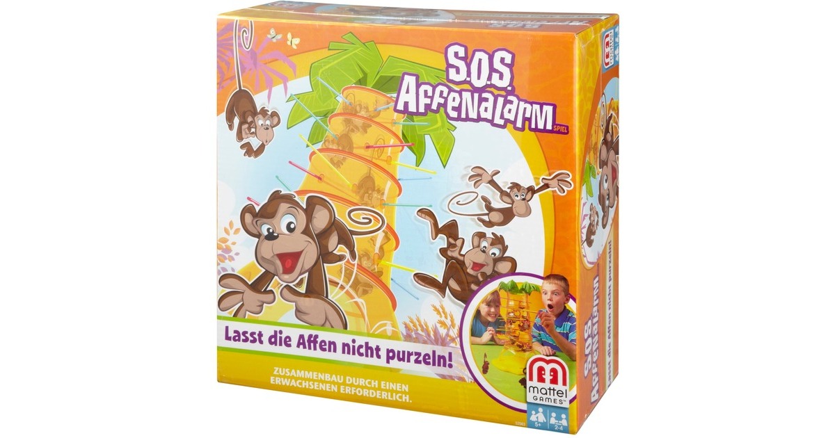 Mattel GamesVallende aapjes Behendigheidsspel  (2 - 4 spelers, Vanaf 5 jaar)