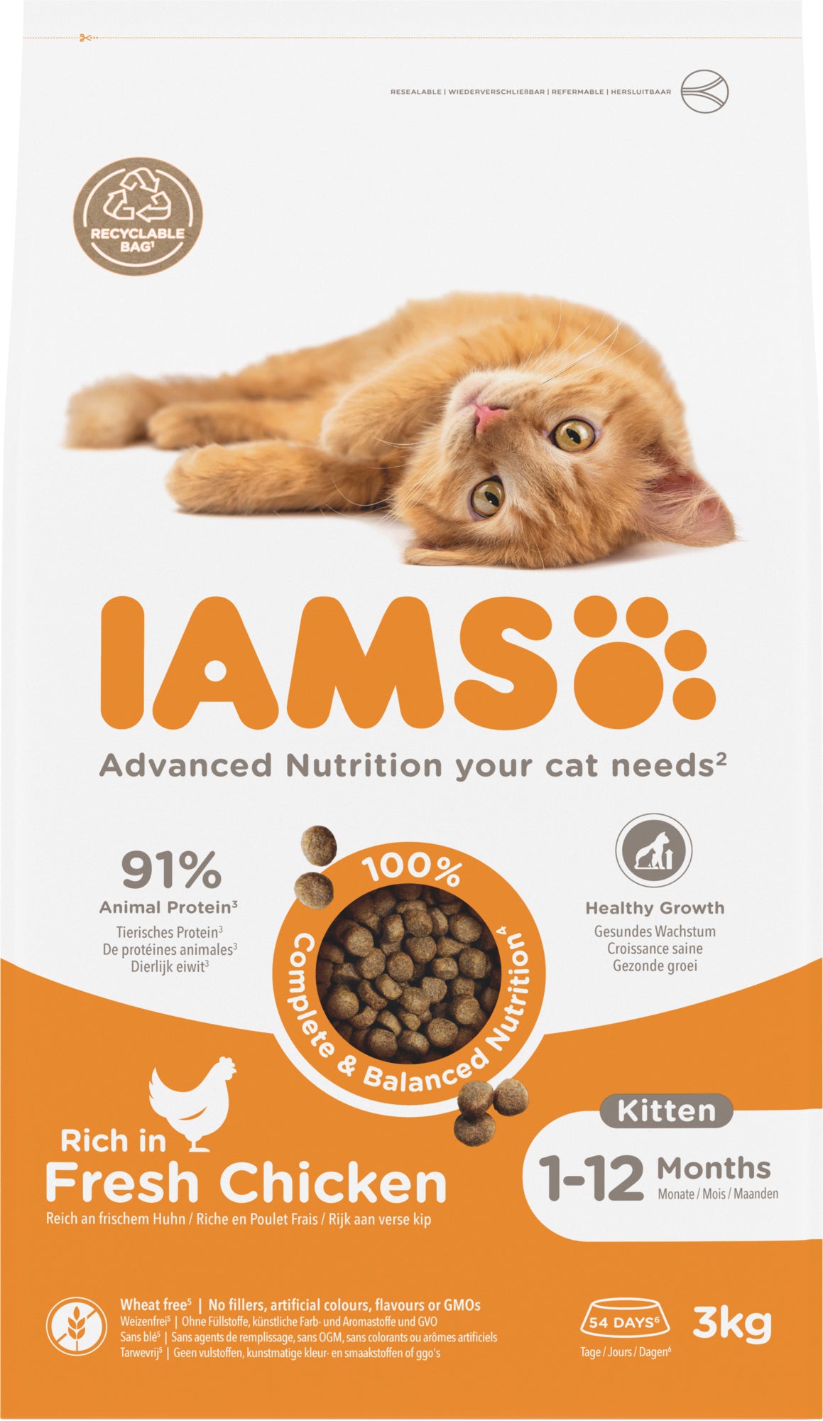 IAMS for Vitality verse kip kitten 3 kg