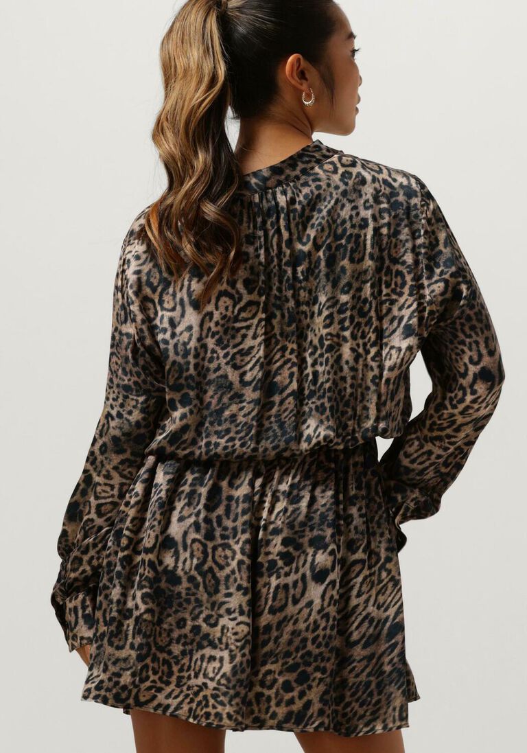 EST\\'SEVEN bruine est'seven mini jurk est&rsquo;journee dress bambu