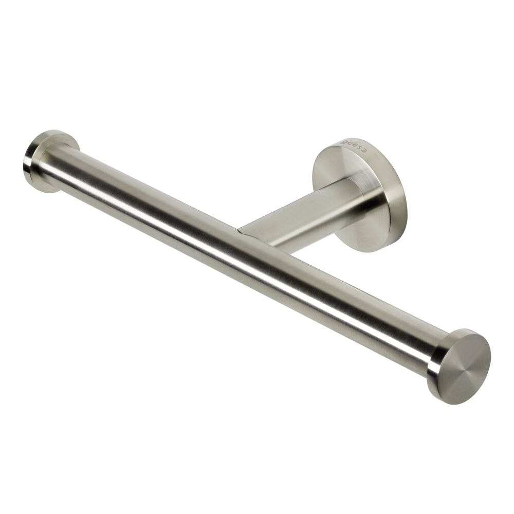 Geesa Nemox toiletrolhouder zonder klep dubbel RVS geborsteld