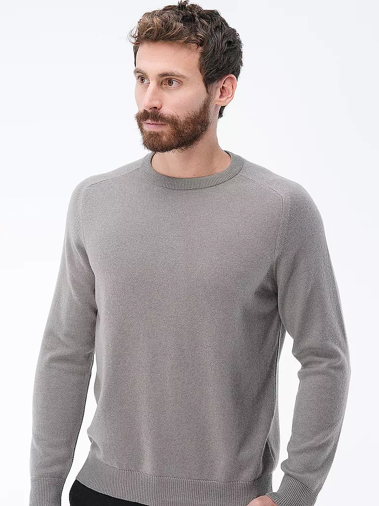 PHIL PETTER Kaschmirpullover hellgrau