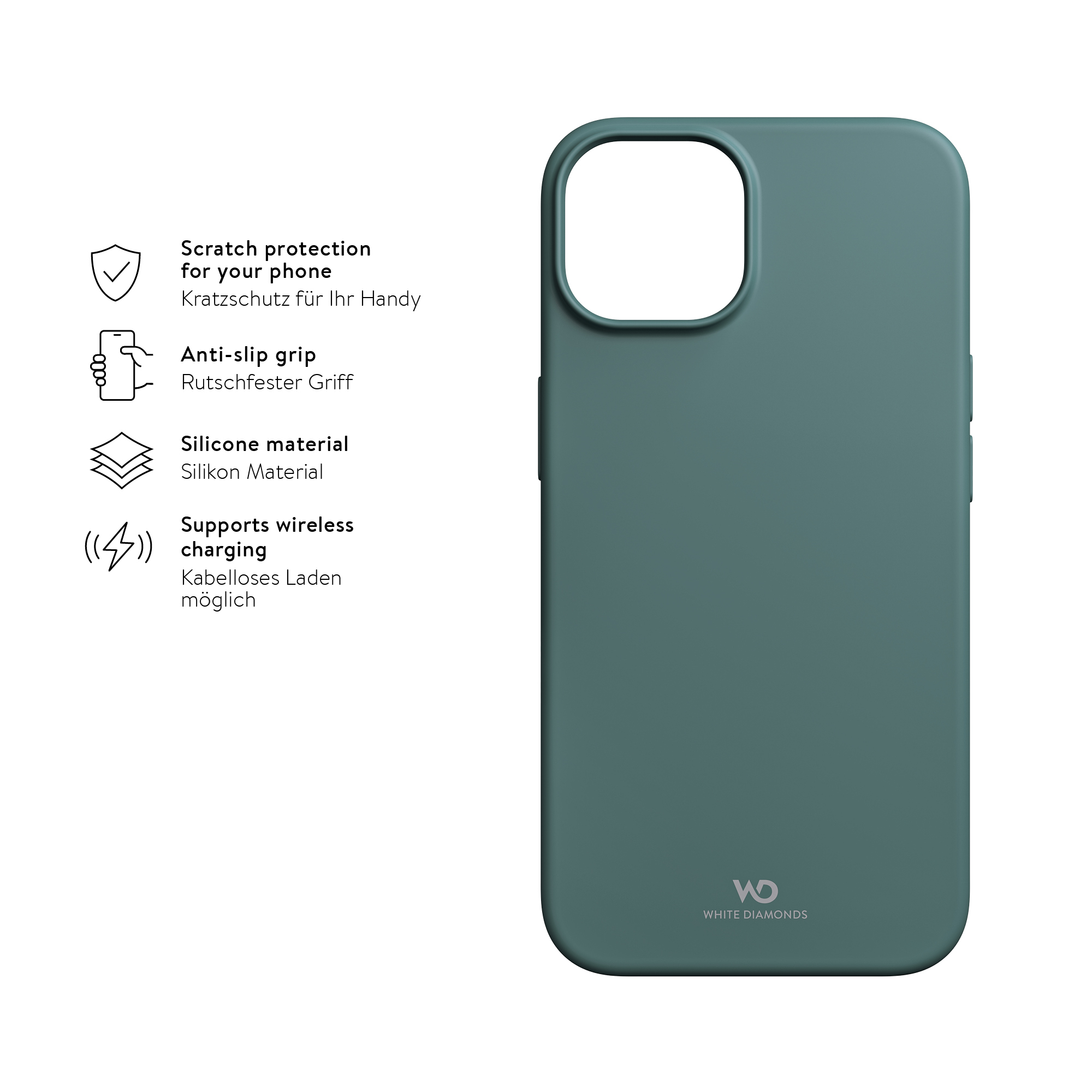 iPhone 14 Pro Urban Case Silikon Cover Hülle (1503FIT43) - Petrol