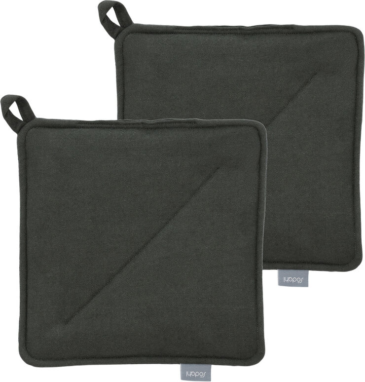 Södahl Grydelapper 20x20 2-pk Soft Kitchen Forest green Forest green