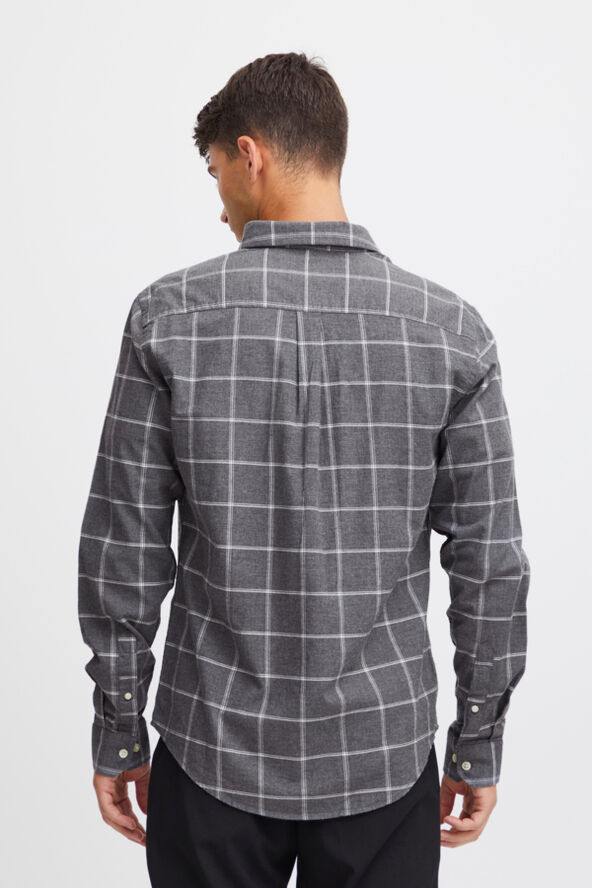 Casual Friday CFANTON LS BD big checked shirt Pewter mix