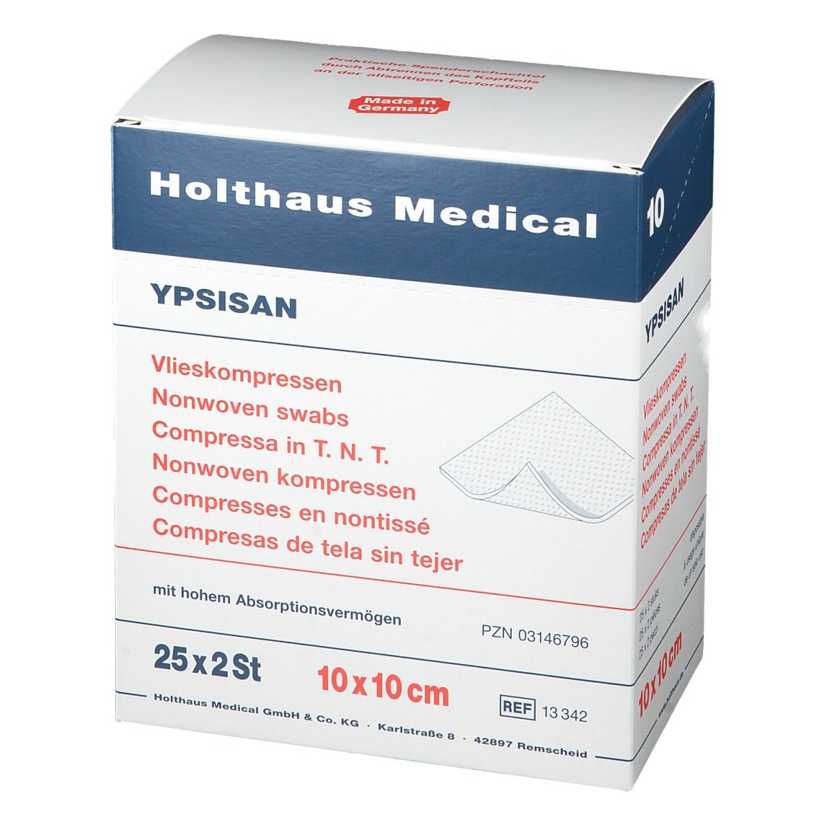 YPSISAN Wundkompresse steril 10 cm x 10 cm