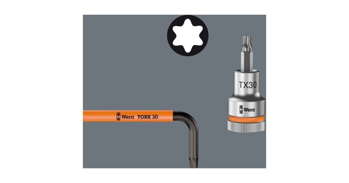 WeraInbussleutelset TORX 967/9 TX BO Multicolour 1 SB  (9-delig, TORX T8 tot T40)