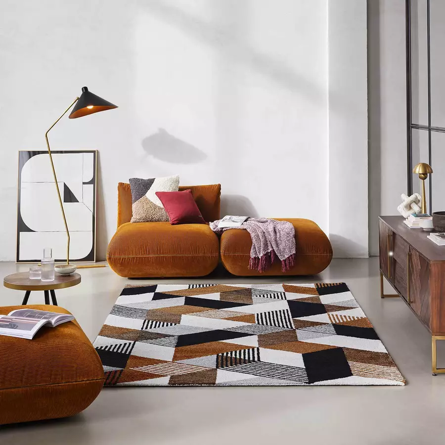 Esprit Kurzflorteppich Uptown braun