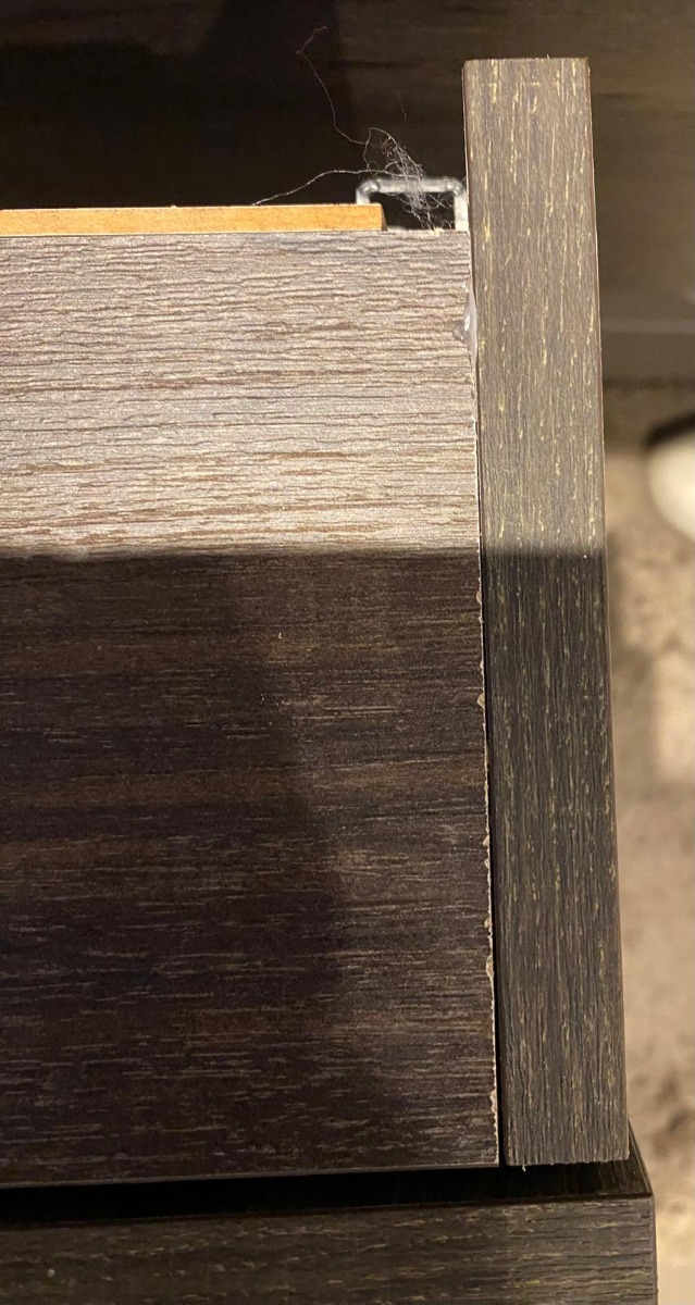 SCHADEMODEL: Mondiaz Cubb spiegelkast 80x70x16cm dark brown met 2 deuren