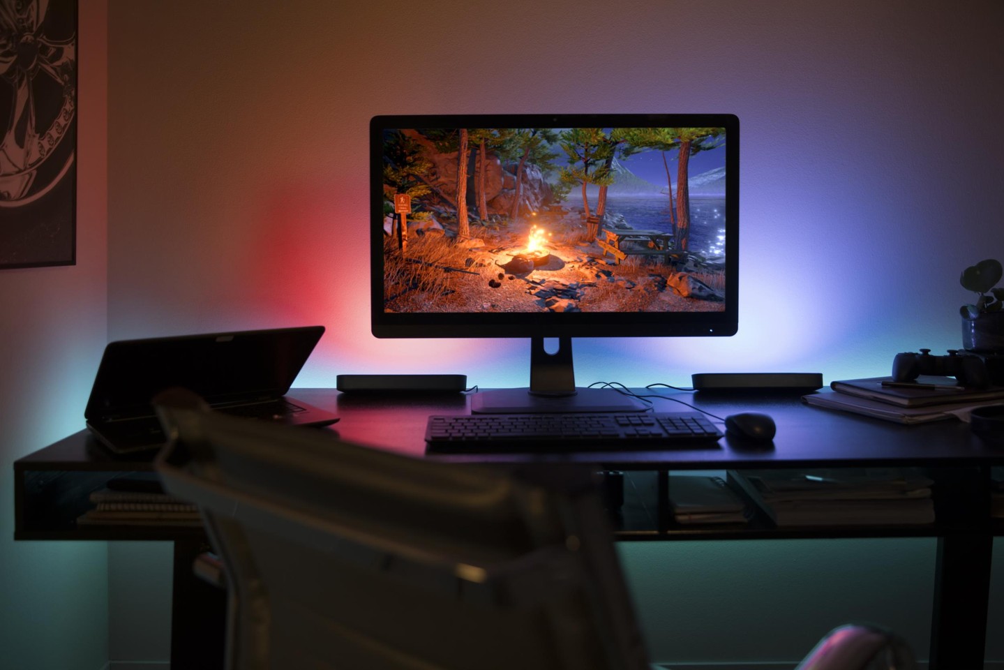 Philips Hue -Play-Lysskinne Udvidelsespakke Sort - White & Color Ambiance