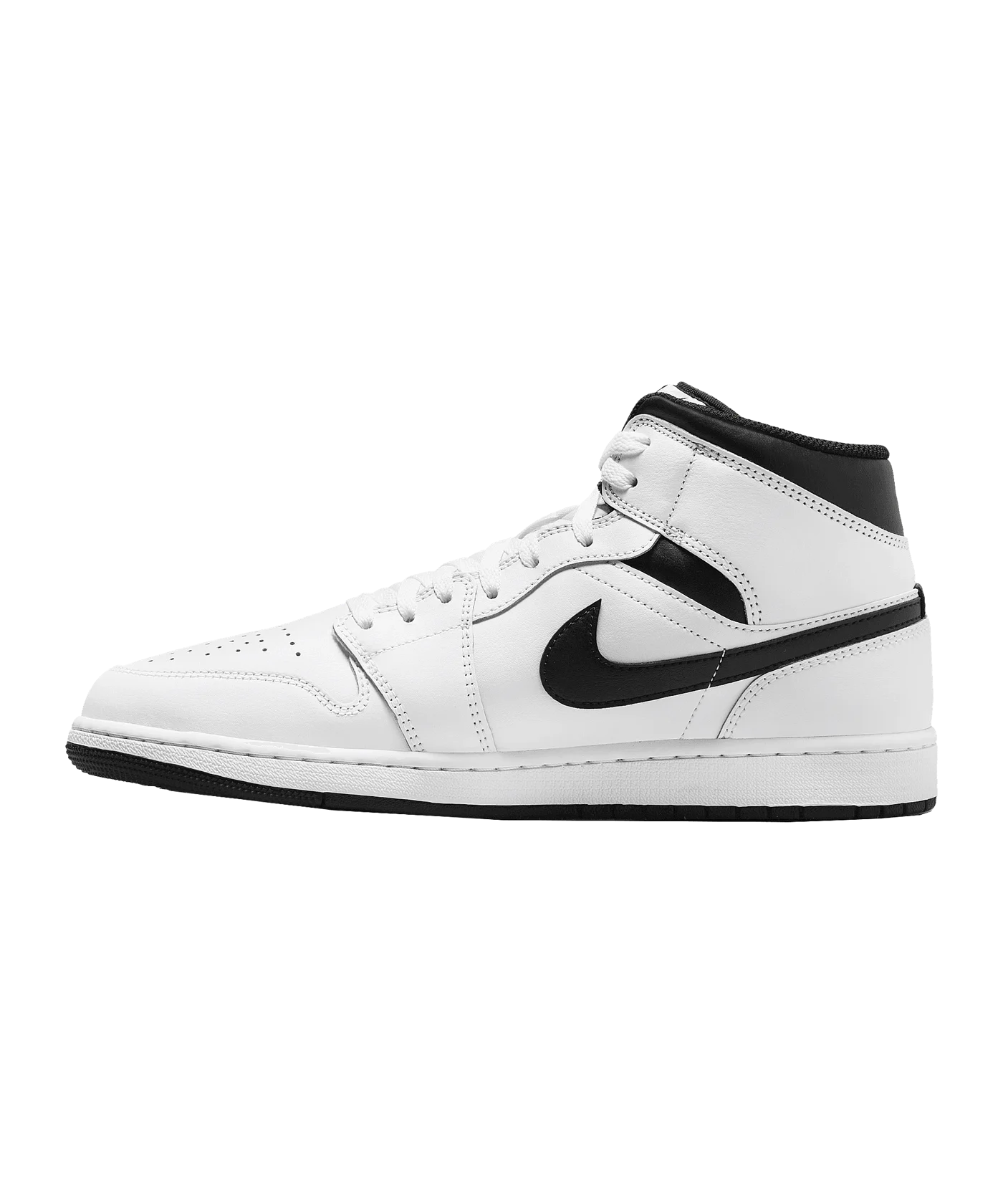 Jordan Air 1 Mid Weiss Schwarz F132