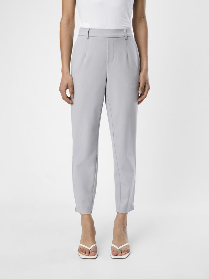 Object OBJLISA SLIM PANT NOOS Light grey melange