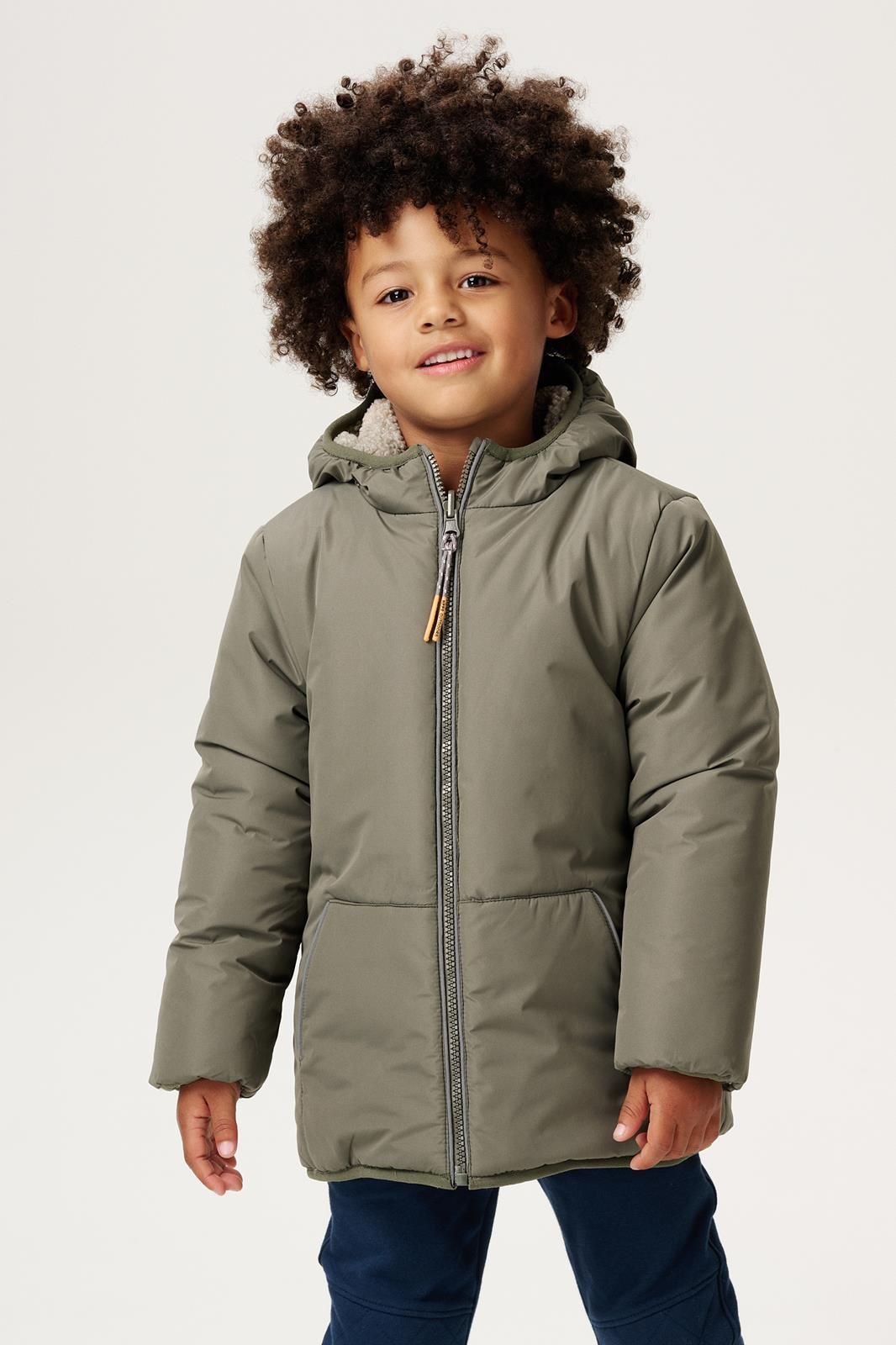 Noppies Kids Winterjas Loja - Reversible - Check Pattern Medium Green