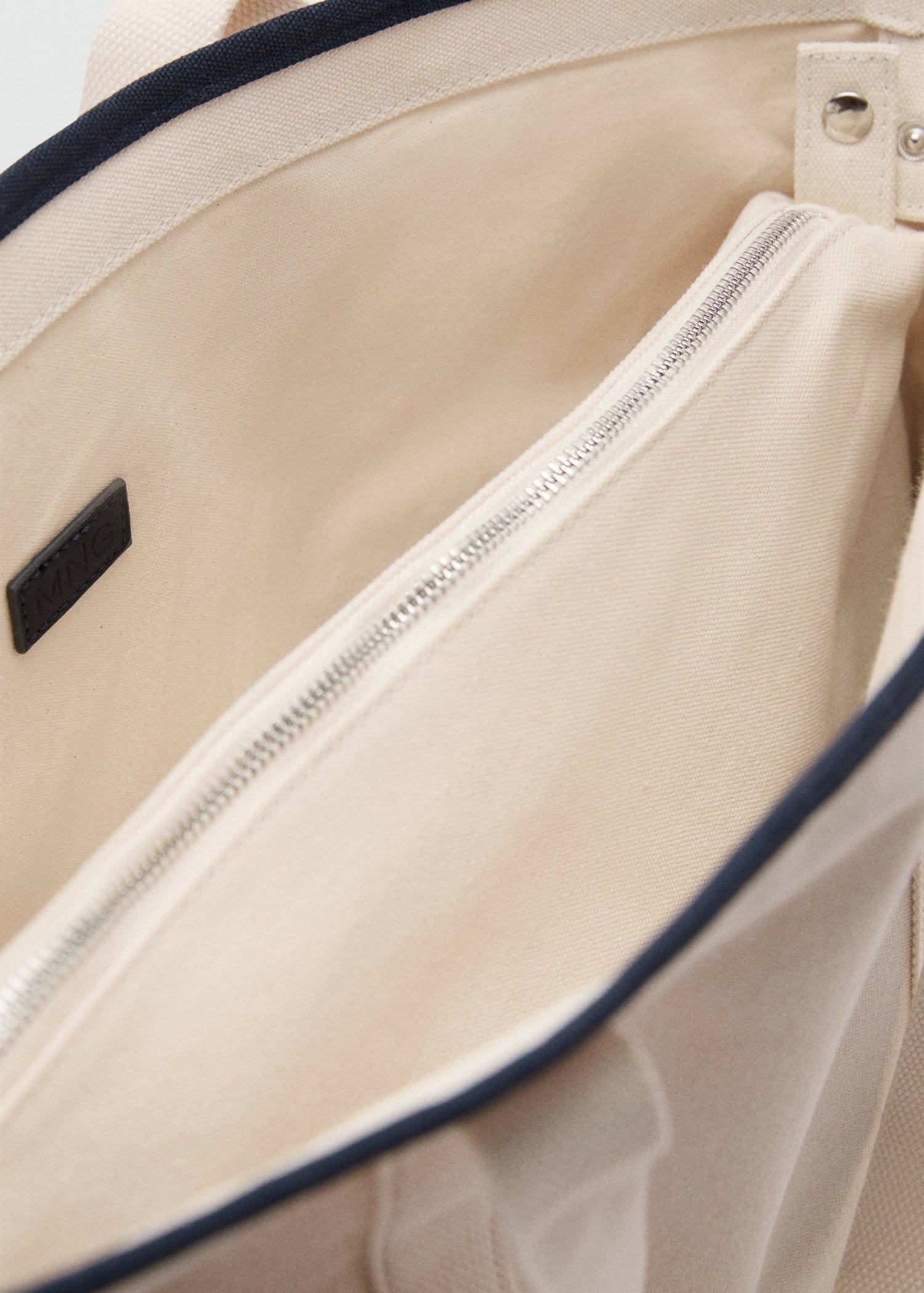 Mango Man canvas shopper naturel