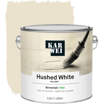 KARWEI binnenlak mat RAL 9001 hushed white 2,5 liter