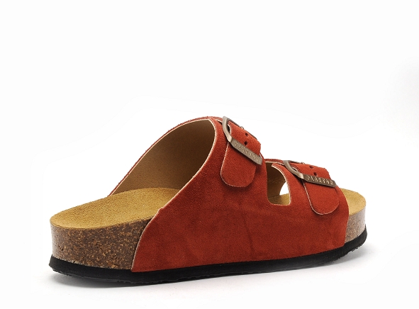 Plakton mules et sabots plats femme cp beta 340010 orange