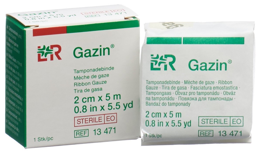 GAZIN Tamponadebinden 2cmx5m steril 1 Stk