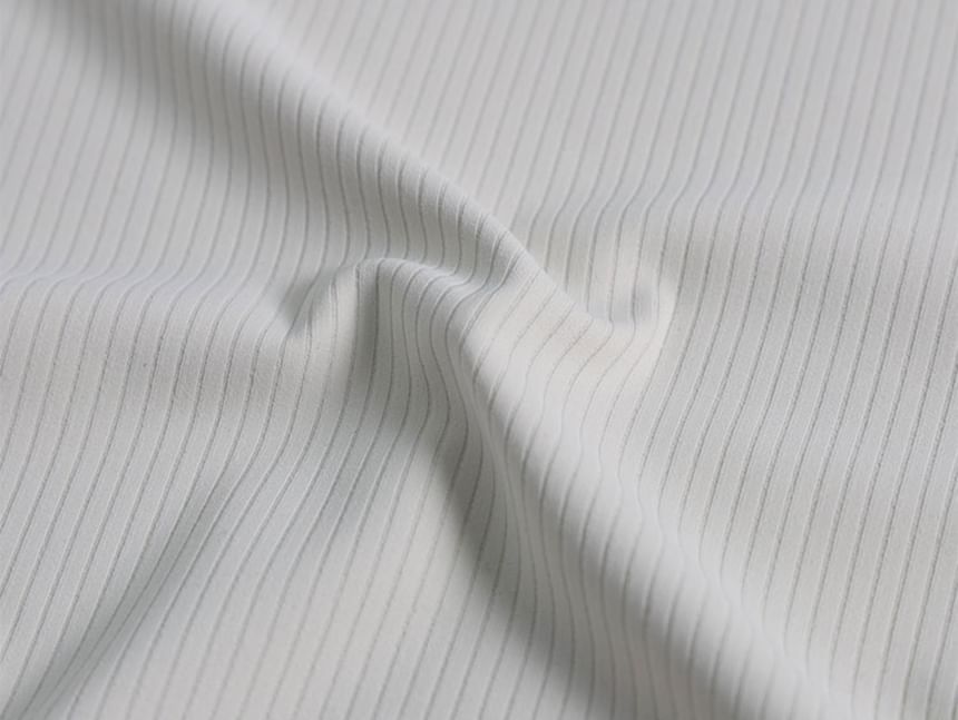 Claduodoe - Sport-T-shirt met korte mouwen, ronde hals en gerimpelde afwerking