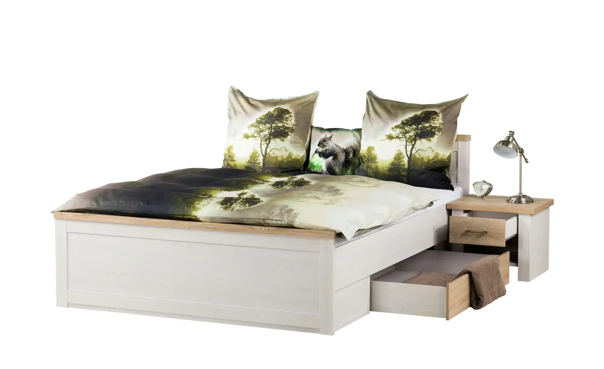 Bett mit 2 Nachtkommoden Lancaster