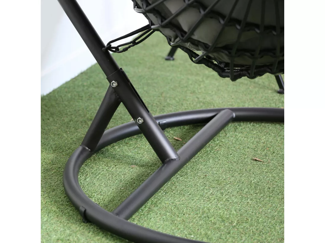Fauteuil suspendu résine noire SOUTH BEACH