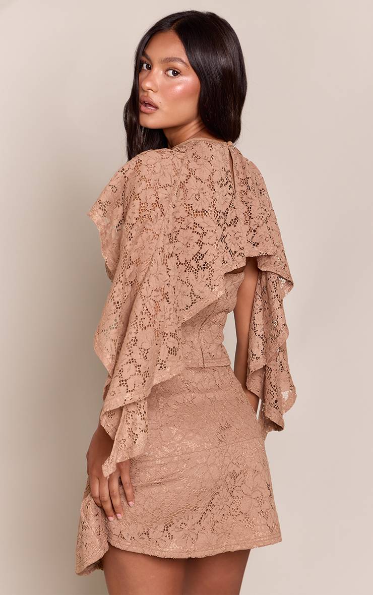 Moka Ensemble Haut Bandeau En Dentelle Avec Détail Cape