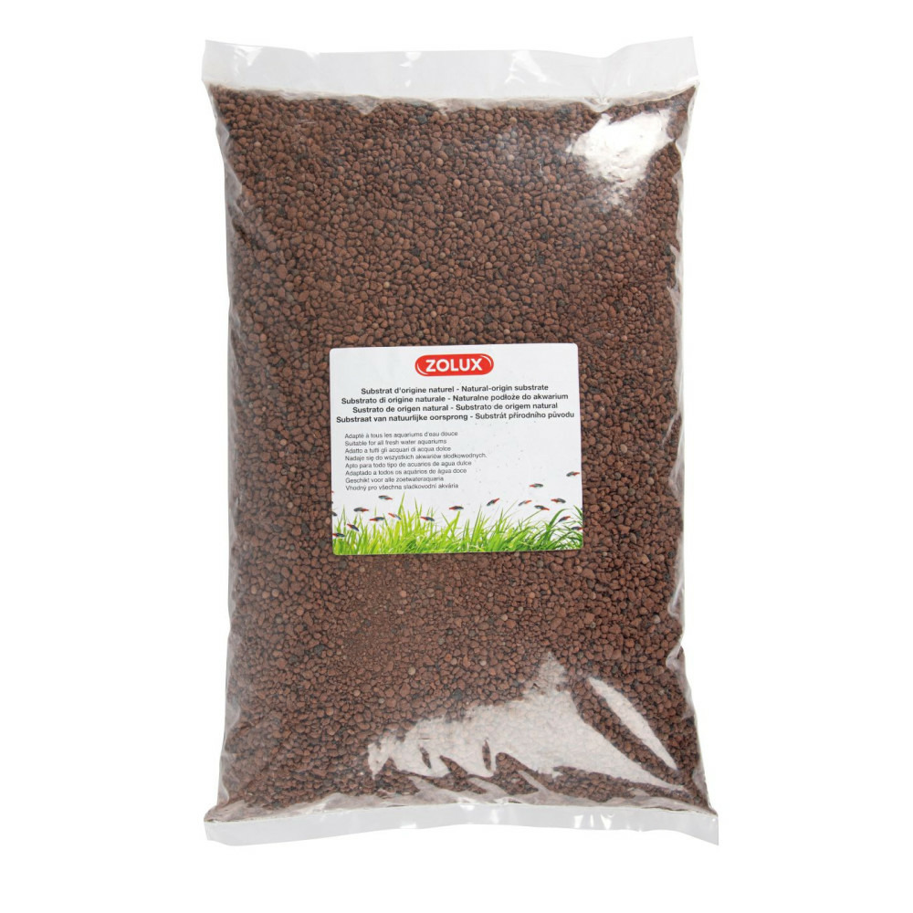 Substrat d'origine naturelle à base d'argile pour aquarium 4 kg
