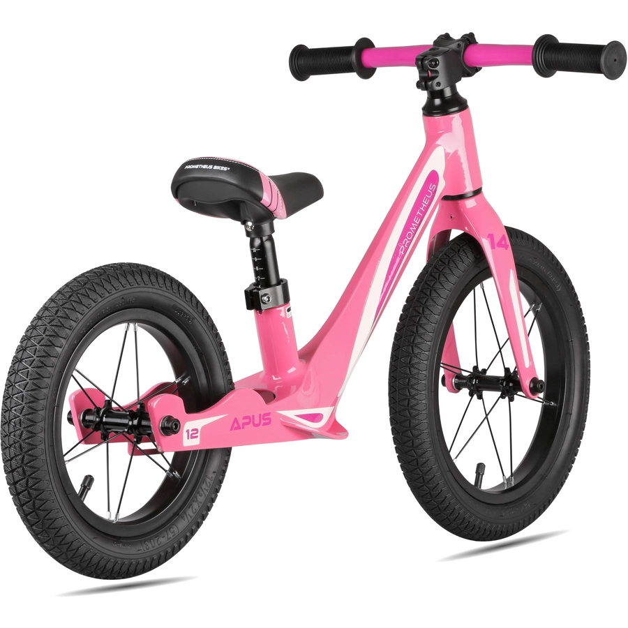 PROMETHEUS BICYCLES® Kinderlaufrad 1412, Rosa, Modell APUS