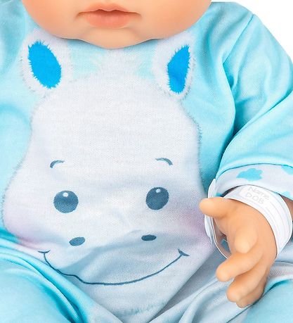 Tiny Treasures Puppe m. Blondes Haar - Hippo-Outfit