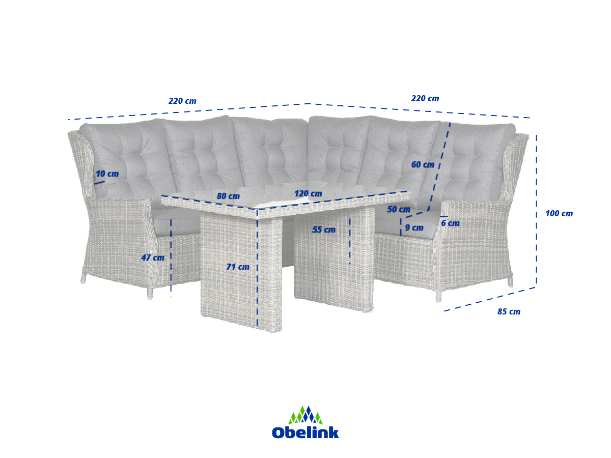 Outdoor Feelings Raffaelo corner loungeset