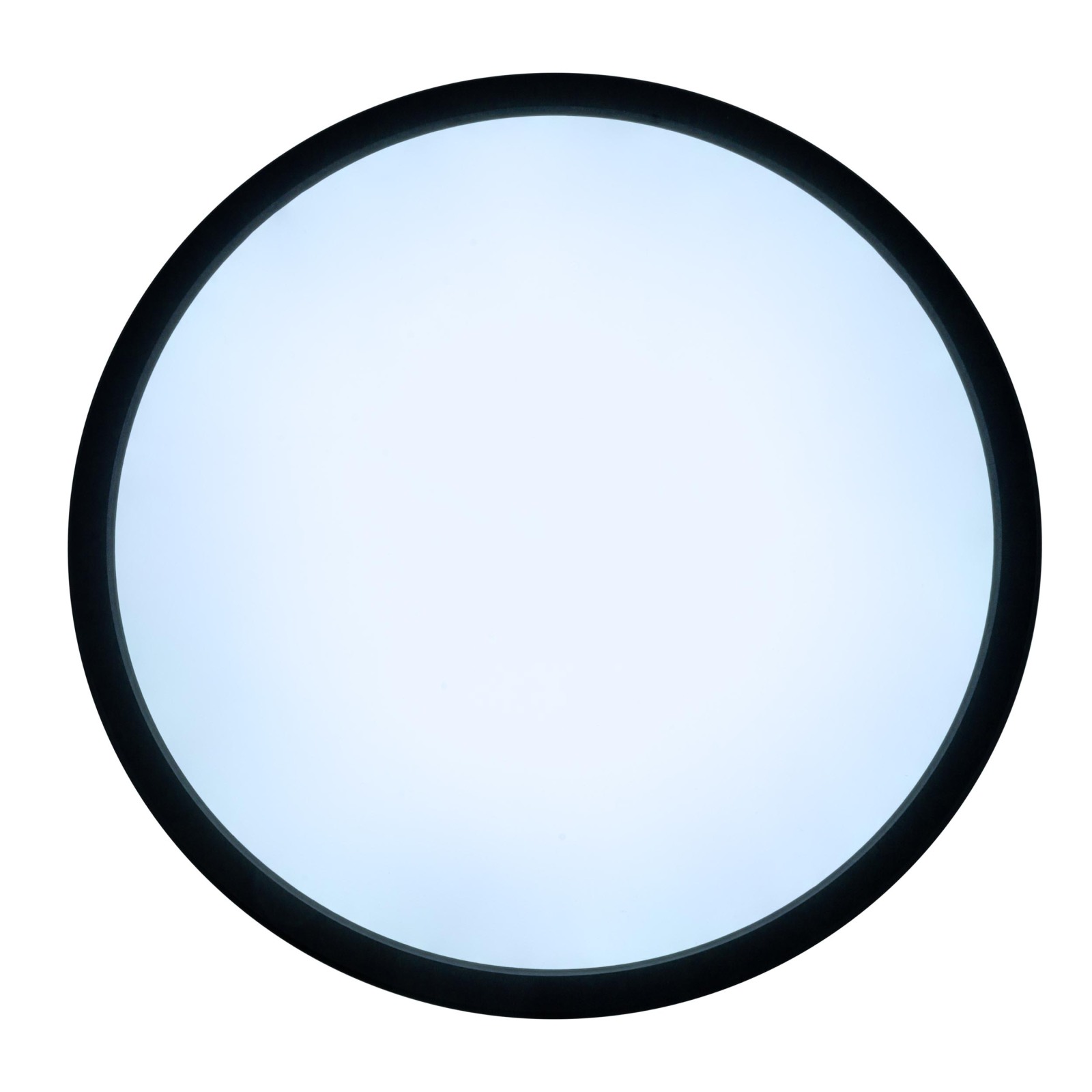LED-Deckenleuchte CARLO - schwarz - mit RGB-Backlight - Ø 42 cm