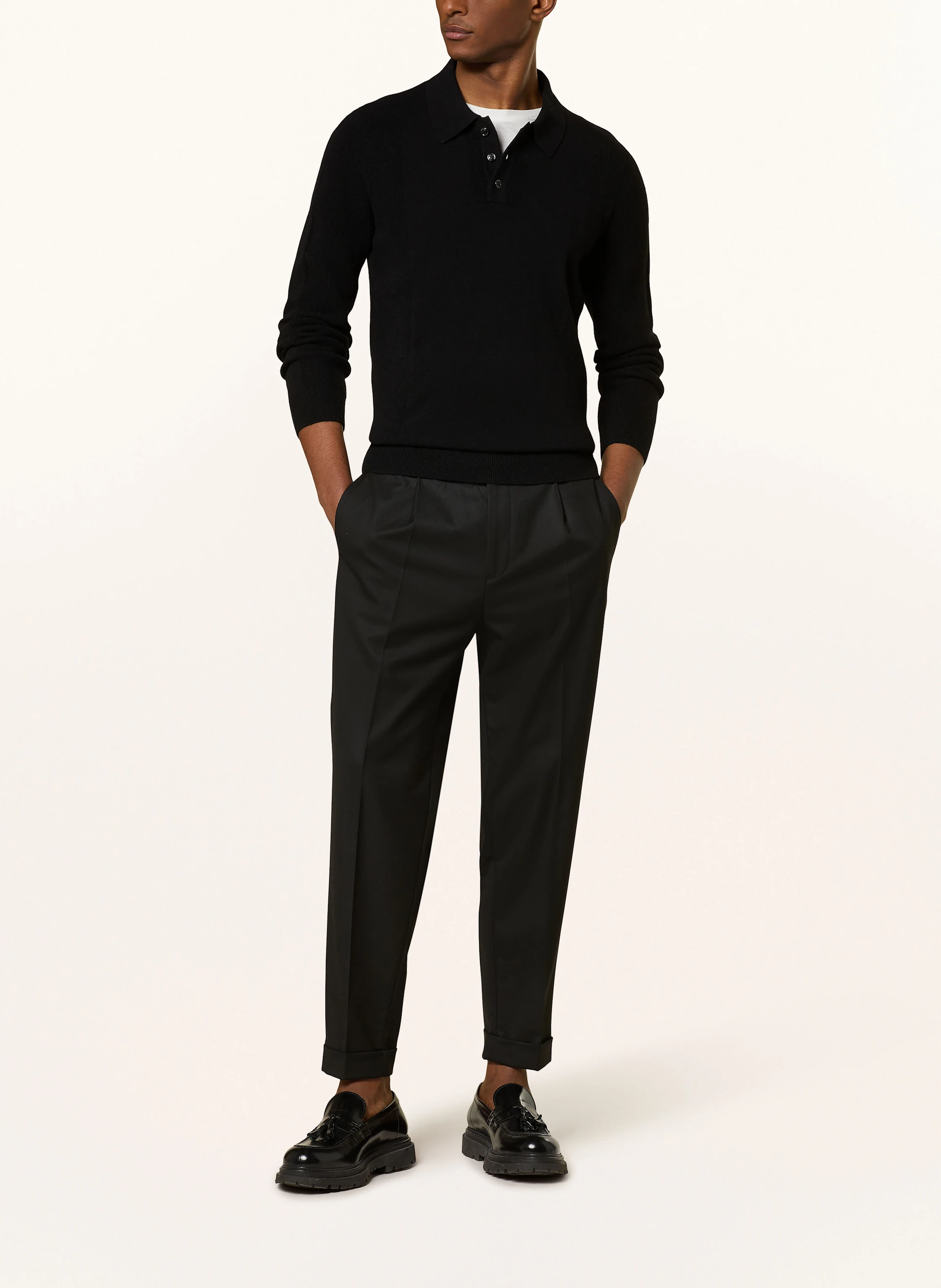 REISS Strick-Poloshirt KINGSLEY