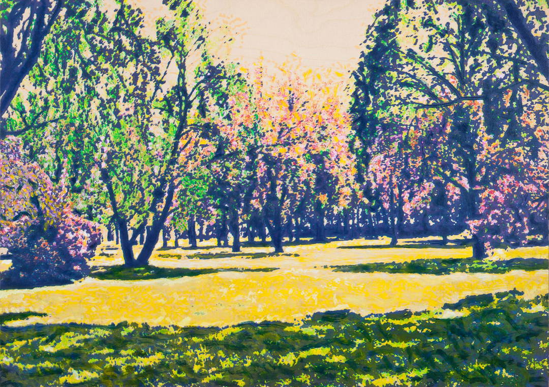 summer side park by Harald Klemm - Limited Edition. Edition of: 100. Signed.