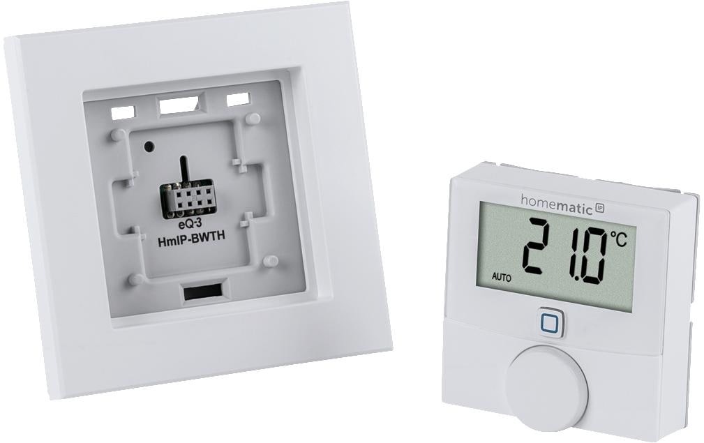 Smart Home Funk-Wandthermostat mit Schaltausgang 230 VWandthermostat mit Schaltausgang 230 V für Markenschalter – HmIP-BWTH