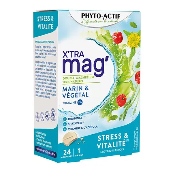 Phytoactif X'Tra Mag' Stress & Vitality 24 Comprimidos