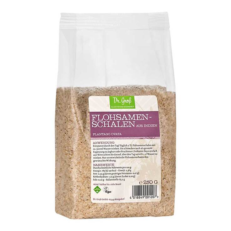 Flohsamenschalen Indisch, 250 g