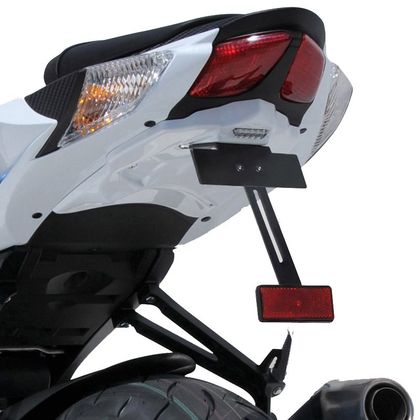 Support de plaque Ermax AVEC ECLAIRAGE DE PLAQUE - Blanc
