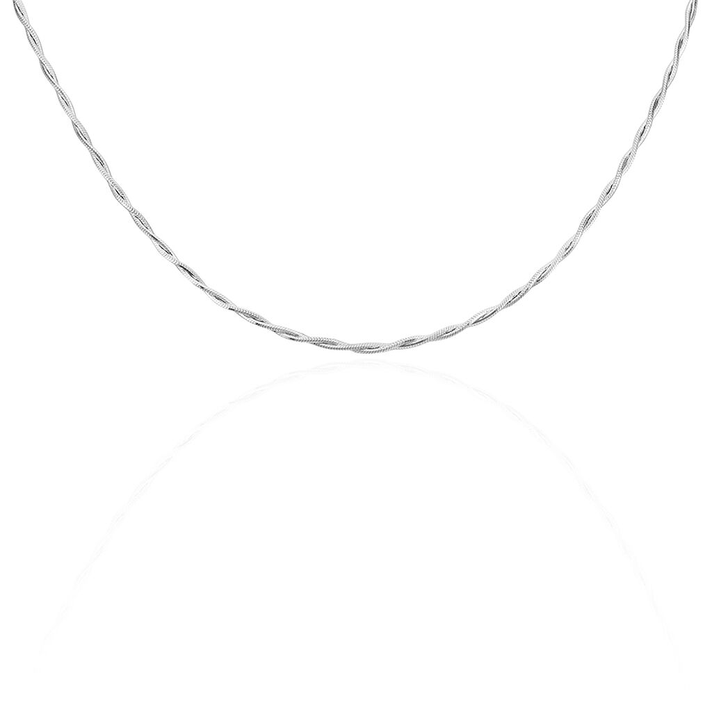 Collier Ciel Argent Blanc