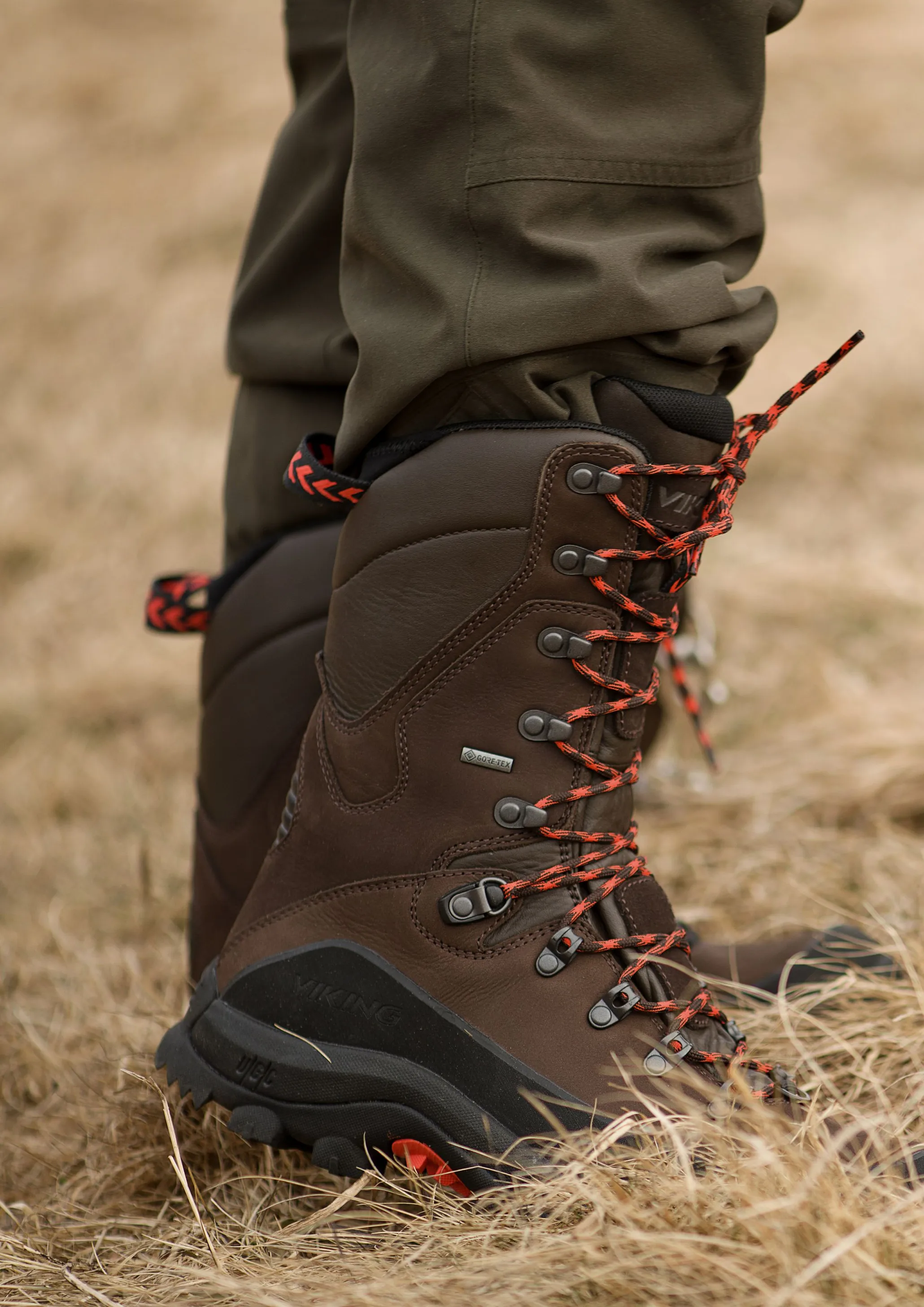 Viking Footwear Villrein De Luxe Tall GTX Dark Brown/Red