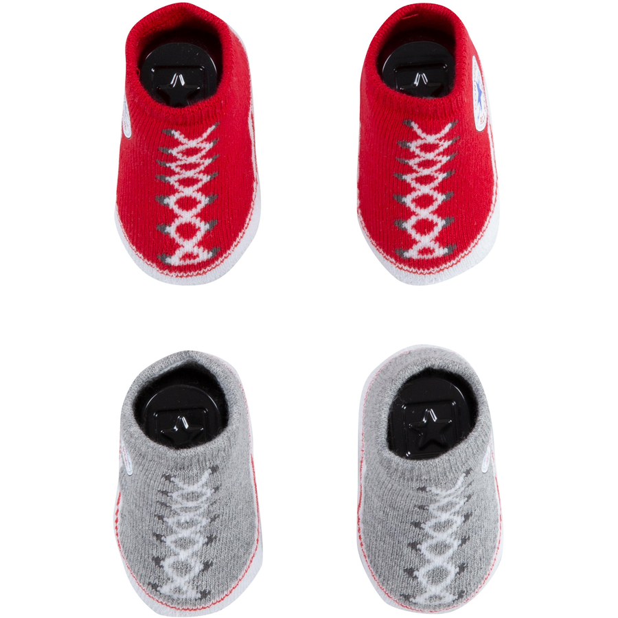 Converse 2-er Pack Socken rotgrau