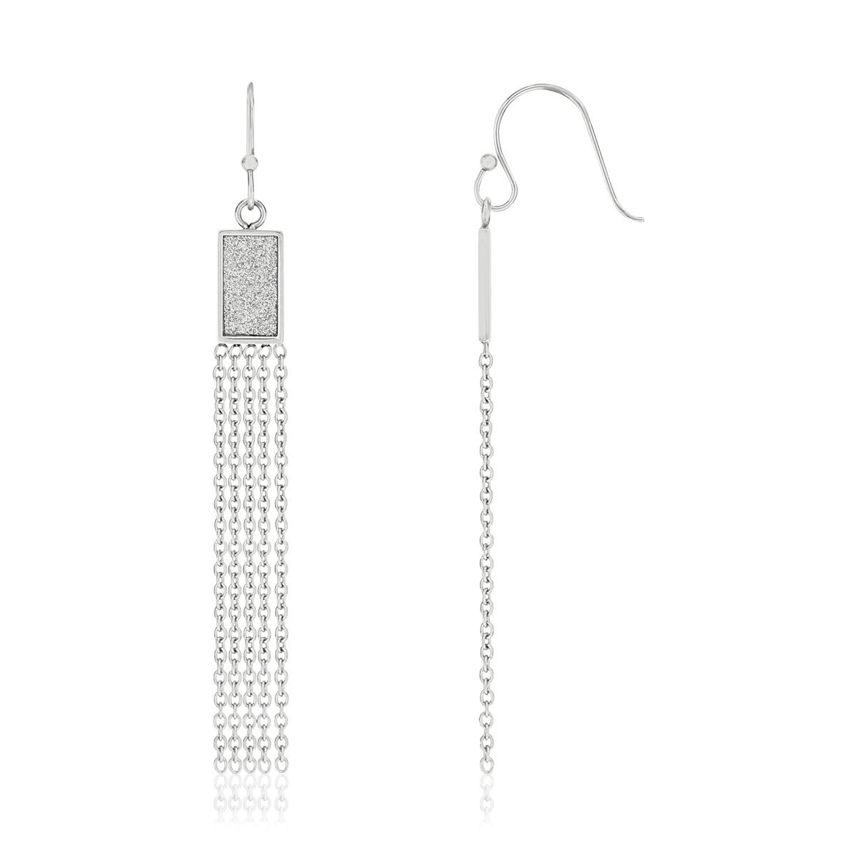 Boucles d oreilles acier