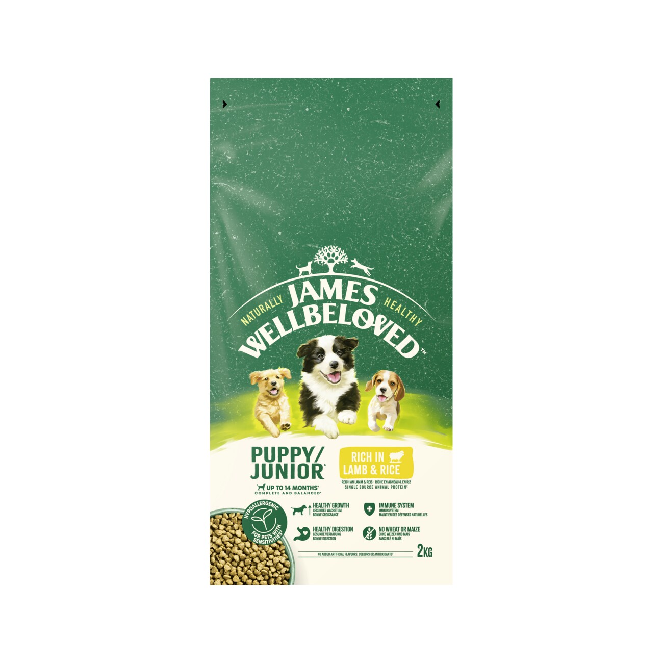 James Wellbeloved Junior Lamm&Reis 2 kg
