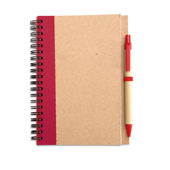 GiftRetail IT3775 - SONORA PLUS Bloc-notes recyclé et stylo
