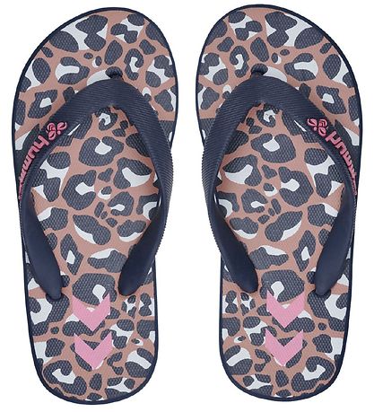 Hummel Klipklapper - Flip Flop Jr. - Blåck Iris/Leopard