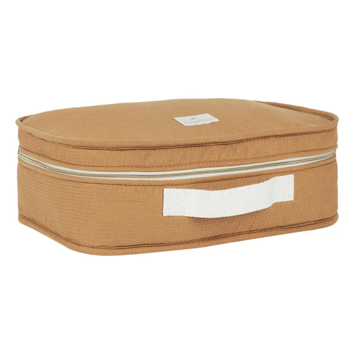 Nobodinoz Valise Victoria en coton bio | Caramel
